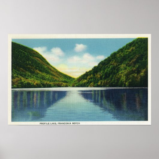 Poster Franconia Notch State Park Vue sur le lac Profil (Devant)
