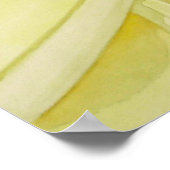 Poster Frangipani jaune citron (Coin)