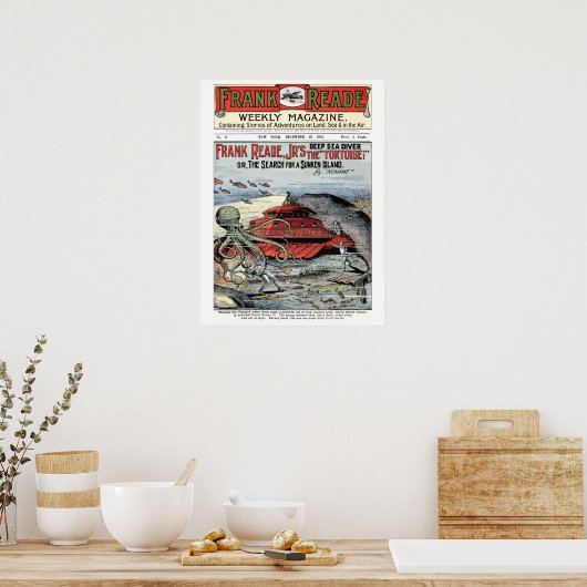 Poster Frank Read Jr Futurist Sci-Fi, numéro 1-8, 1902 (Cuisine)