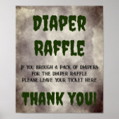 Poster Frankenstein Diaper Raffle (Devant)