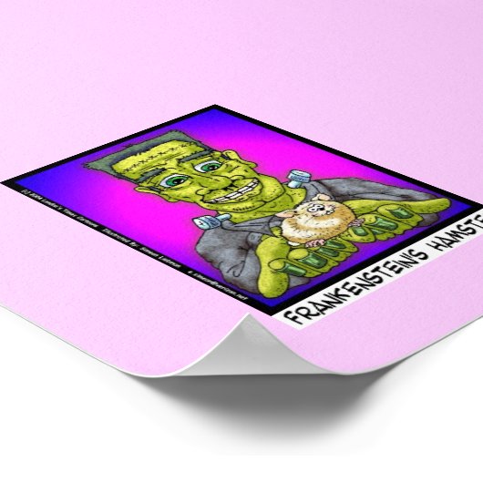 Poster Frankenstein's Hamster Funny Canvas Print (Coin)