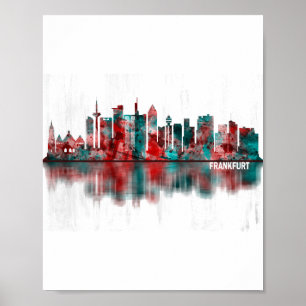 Poster Frankfurt Germany Skyline