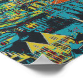 Poster Frankfurt Skyline, le centre financier allemand (Coin)