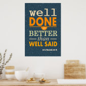 Poster Franklin bien fait vaut mieux que bien dit (Cuisine)