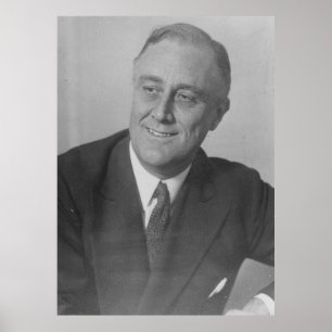 Poster FRANKLIN D. ROOSEVELT 1924 National Archives Photo