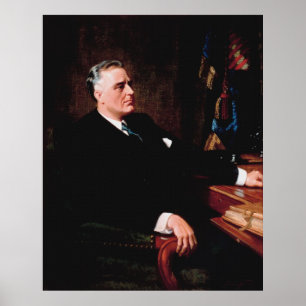 Poster FRANKLIN D. ROOSEVELT par Frank O. Salisbury