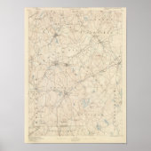 Poster Franklin, Massachusetts (Devant)