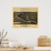 Poster Franklin, NH Panoramic Map - 1884 (Cuisine)