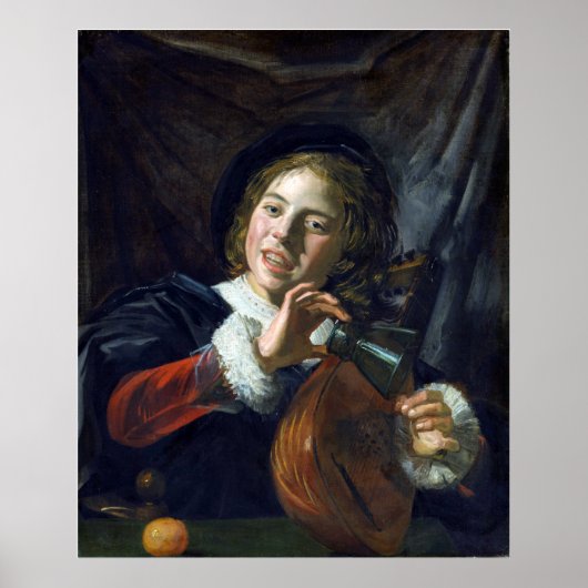 Poster Frans Hals Boy a une traînée (Devant)