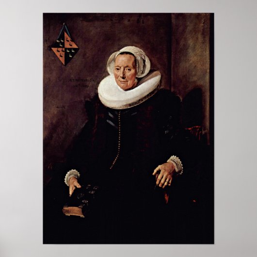 Poster Frans Hals - Épouse de Pieter Jacobsz (Devant)