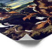 Poster Frans Snyders - chasse aux cerfs (Coin)