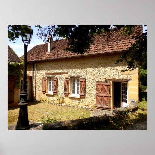 Poster Franse gite (Voorkant)