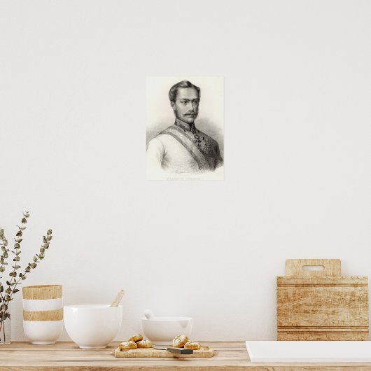 Poster Franz Joseph I, Empereur d'Autriche (Cuisine)