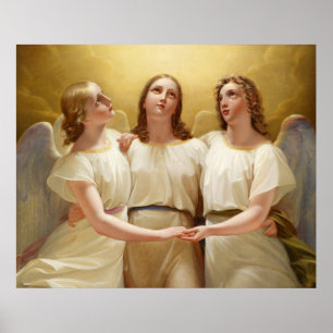 Poster Franz Kadik - Trois Anges - 1822 - Peinture