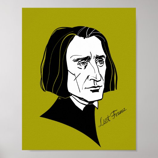 Poster Franz Liszt (Devant)