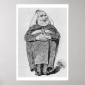 Poster Franz Liszt (1811-86) en tant qu'abbé, caricature  (Devant)