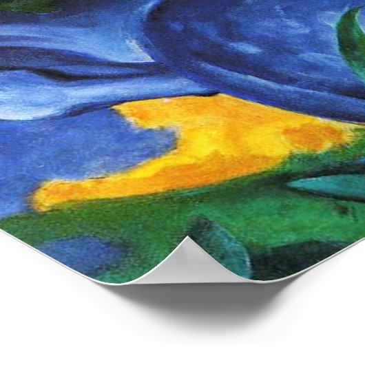 Poster Franz Marc Blue Horses (Coin)