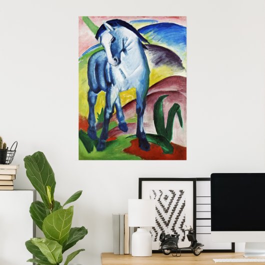 Poster Franz Marc Cheval bleu moderne I Art expressionnis (Bureau à domicile)