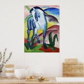Poster Franz Marc Cheval bleu moderne I Art expressionnis (Cuisine)
