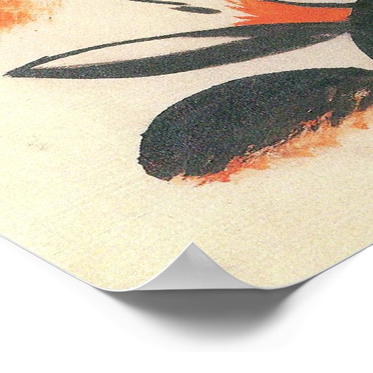 Poster Franz Marc - Composition avec deux cerfs (Coin)