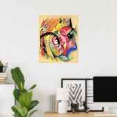 Poster Franz Marc, Fleurs colorées, (Bureau à domicile)