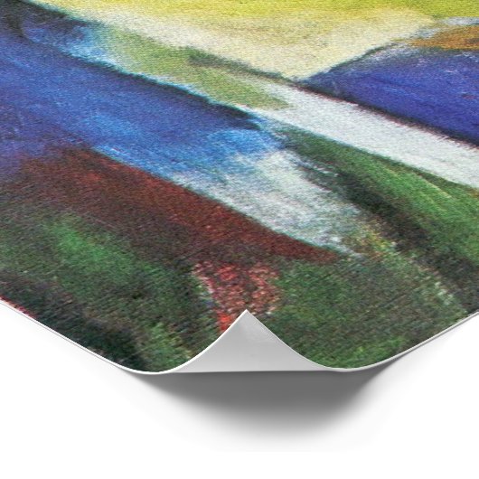 Poster Franz Marc - Formes brisées (Coin)