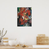 Poster Franz Marc - Foxes, 1913 (Cuisine)