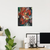 Poster Franz Marc - Foxes, 1913 (Bureau à domicile)