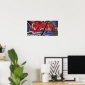 Poster Franz Marc - La vache du monde (Bureau à domicile)