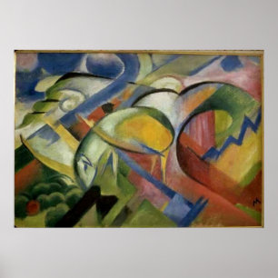 Poster Franz Marc L'Agneau 1913-14 Mouton Ewe Bébé animal