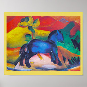 Poster Franz Marc, Le Bleu Poney, Art
