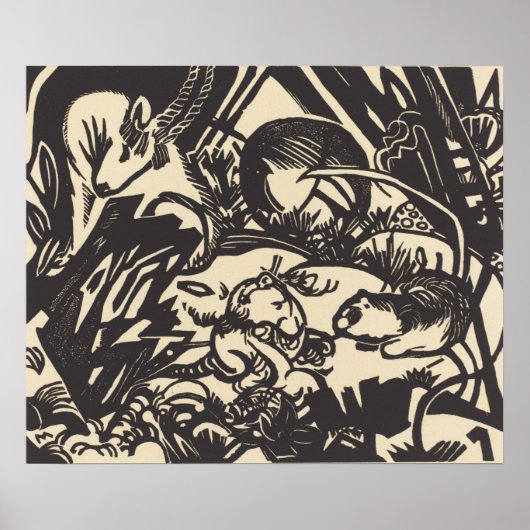 Poster Franz Marc | Légende animale Tierlegende (Devant)