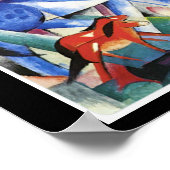 Poster Franz Marc, Les Premiers Animaux, (Coin)