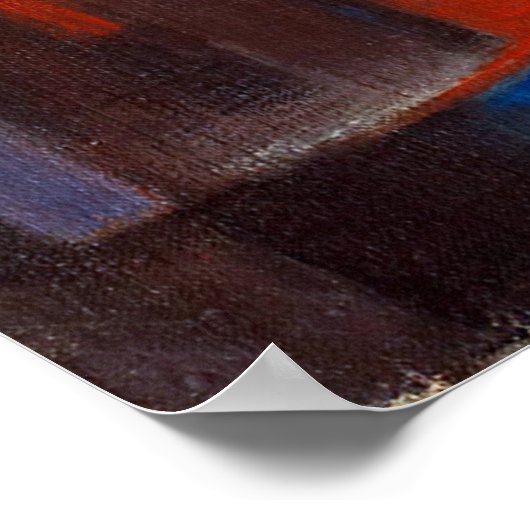 Poster Franz Marc Les Renards (Coin)