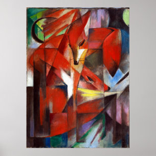 Poster Franz Marc Les Renards