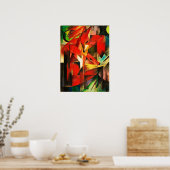 Poster Franz Marc Les Renards Red Fox Art Moderne Peintur (Cuisine)
