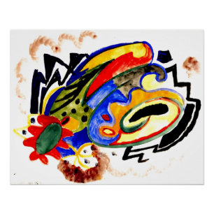 Poster Franz Marc - Motif Abstrait 1
