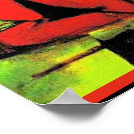 Poster Franz Marc OEuvre abstraite, Lutte contre les form (Coin)