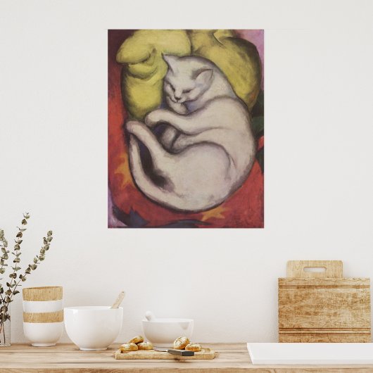 Poster Franz Marc - Tomcat avec coussin jaune 1912 Chat T (Cuisine)