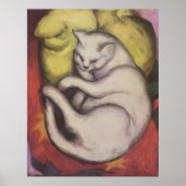 Poster Franz Marc - Tomcat avec coussin jaune 1912 Chat T (Devant)