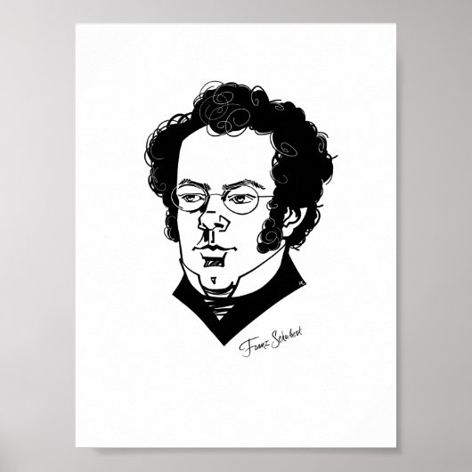 Poster Franz Schubert (Devant)