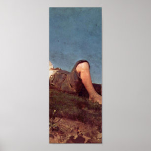 Poster Franz von Lenbach - un garçon de berger