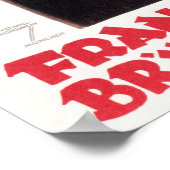 Poster FRANZISKANER BRAU MUNCHEN Et Bière Vintage alleman (Coin)