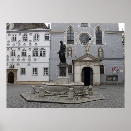 Poster Franziskanerplatz Vienne Autriche (Devant)