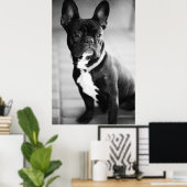 Poster Französisch Bulldog (Bureau à domicile)