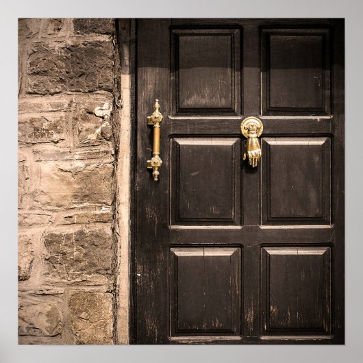 Poster Frappe et il doit être ouvert (Devant)