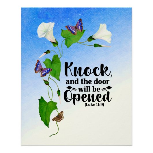 Poster Frappe et la porte sera ouverte (Devant)