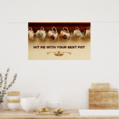 Poster Frappe-moi avec ton meilleur pot (Cuisine)