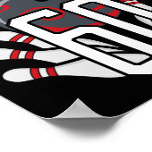 Poster Frappe Toujours À 60 Bowling Anniversaire Celebr (Coin)