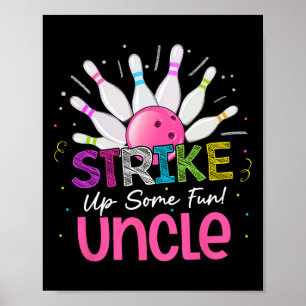 Poster Frappe Un Oncle Amusant Du Bol Fille Anniversaire